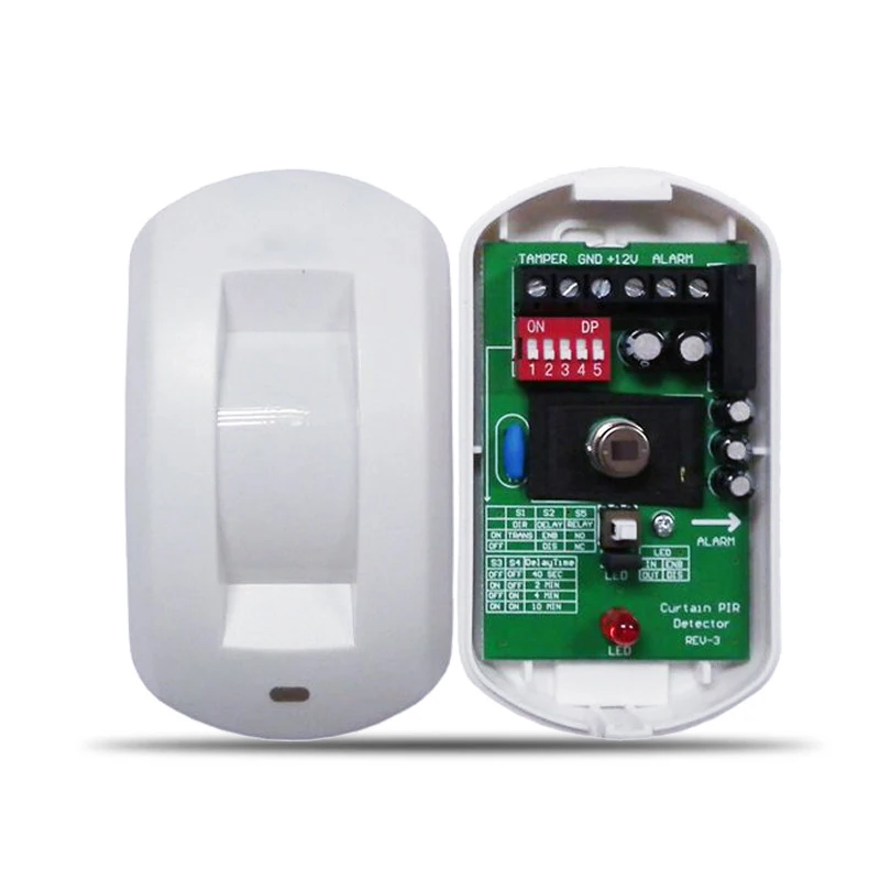 

Крытый мини-проводной умный занавес PIR детектор движения датчик сигнализации светодиодное управление для домашнего окна дверь безопасность защита