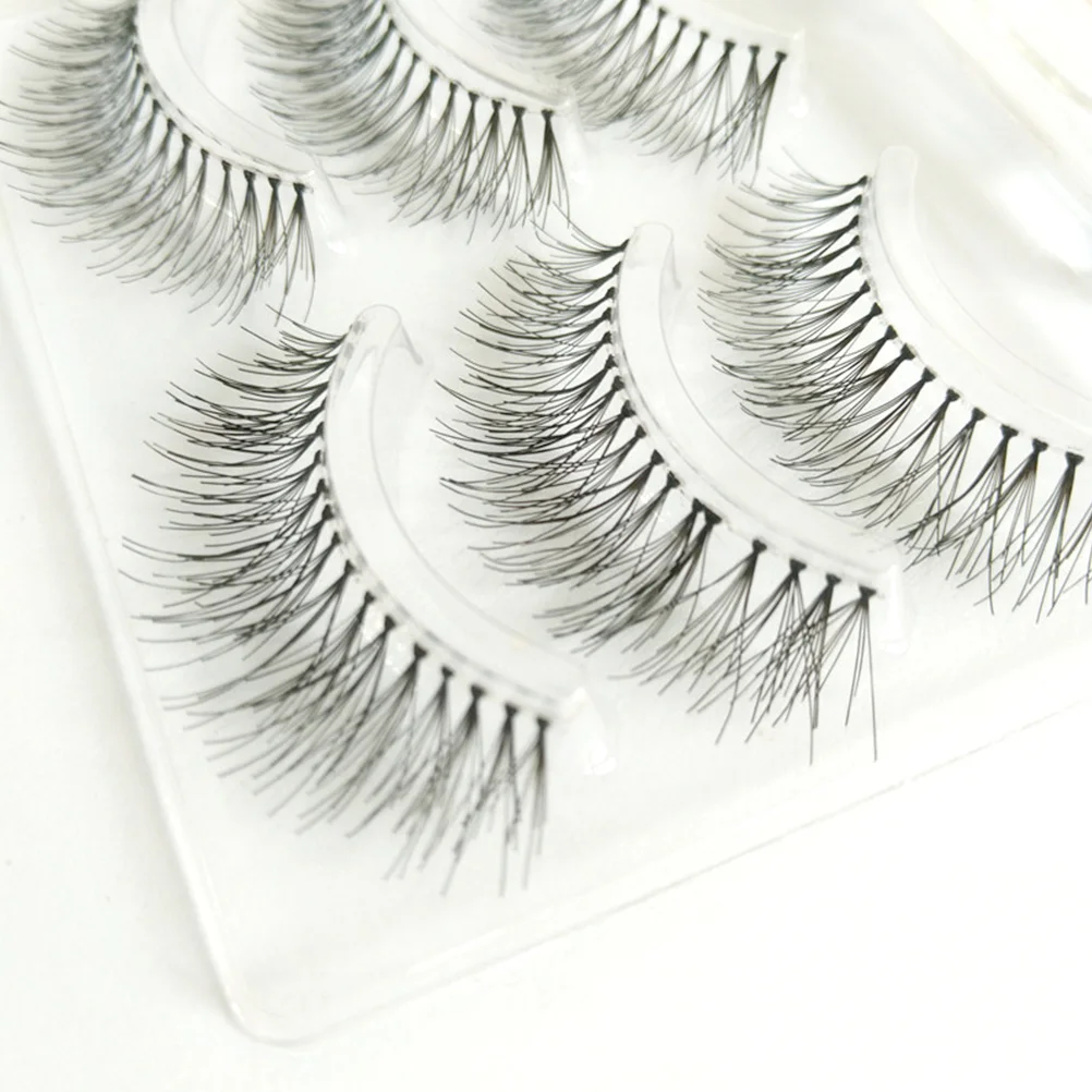 3 pares de pestañas postizas naturales largas y gruesas pestañas postizas densas uso cómodo pestañas de maquillaje desnudo fácil de quitar para todas las ocasiones
