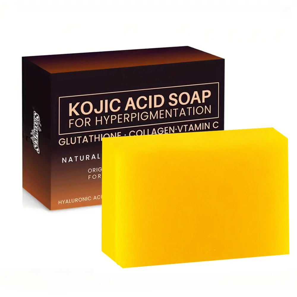 Kojic Acid Soap Original Handmade Whitening Soap Skin Lightening Bleaching Glycerin Deep Cleaning Brighten Skin Soap