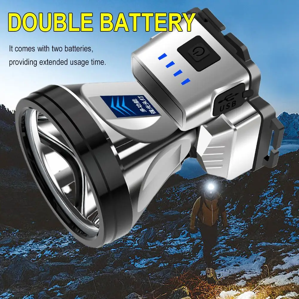 Headlamp Head Night Fishing Home Use Outdoor Tools Large Brightness Long Range Large Battery Capacity Camping Equipment