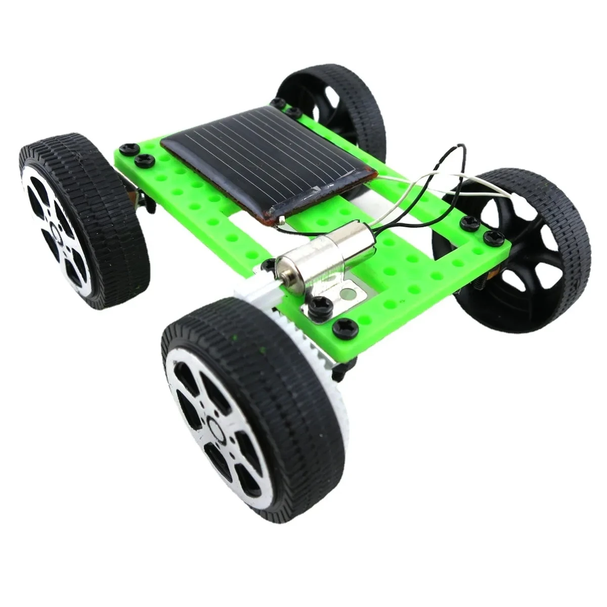 1Pcs Thousand Mercury Mini No. 2 Solar Car Kids DIY Handmade Assembled Science Experiment Toys Technology Small Production