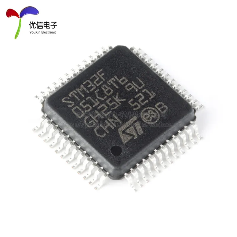 10PCS original authentic STM32F051C8T6 LQFP-48 ARM Cortex-M0 32-bit microcontroller -MCU