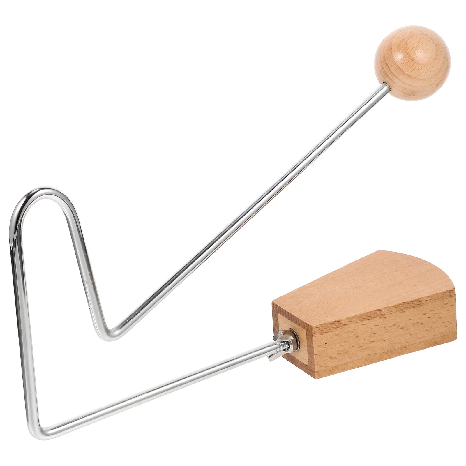 

Wooden Vibraslap Percussion Instrument For Durable Bright Long-Lasting Non-Deforming Promotes Hearing Creativity Tremolo