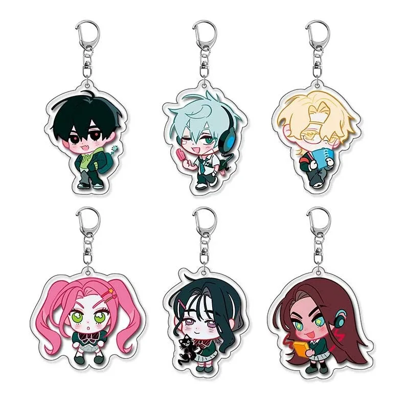Hot Popular Alien Anime Cute Character Surrounding Acrylic Keychain Ivan Till Luka Mizi Hanging Bag Pendant DIY Creative Gift