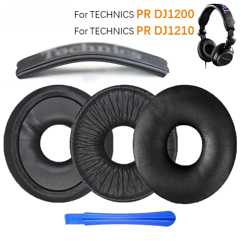 Replacement Ear Pads Cushions for Technics PR DJ1200 DJ1210 Headphones Soft Foam Sponge Earpads Cover Headset Headband