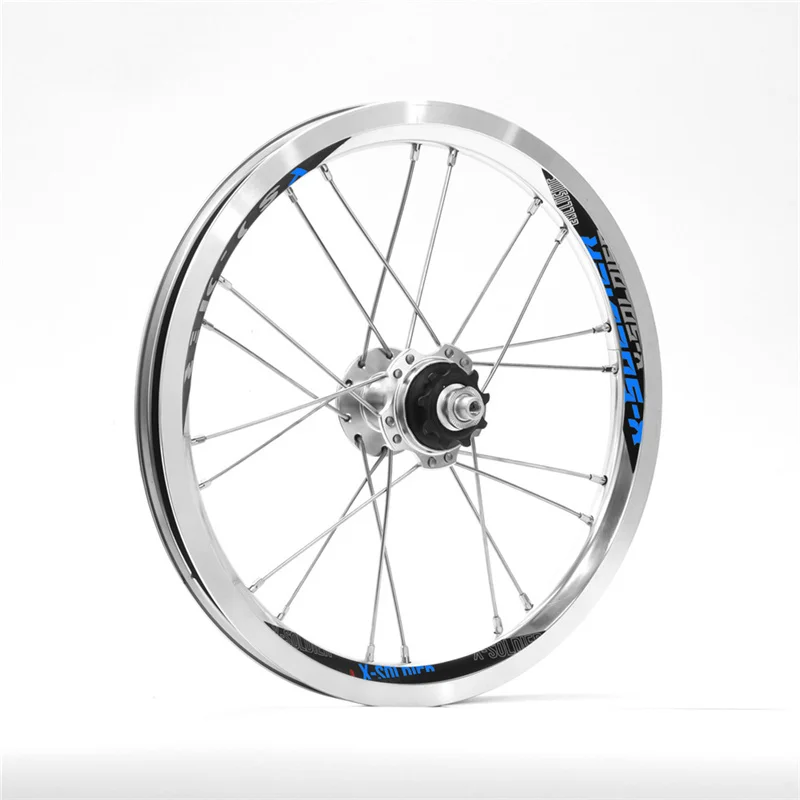 CNC Bicycle Wheels Folding Bike Front Wheel 14 inch Bmx Wheel V Brake Aluminum Cycling Parts Accessories