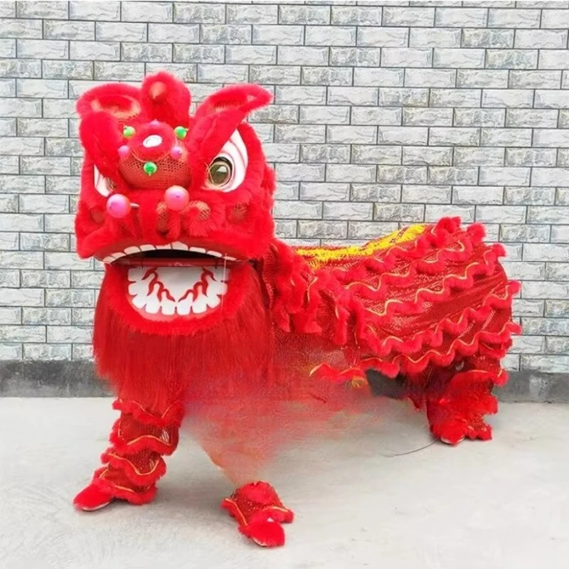 Traditional mascot festive lion dance costume