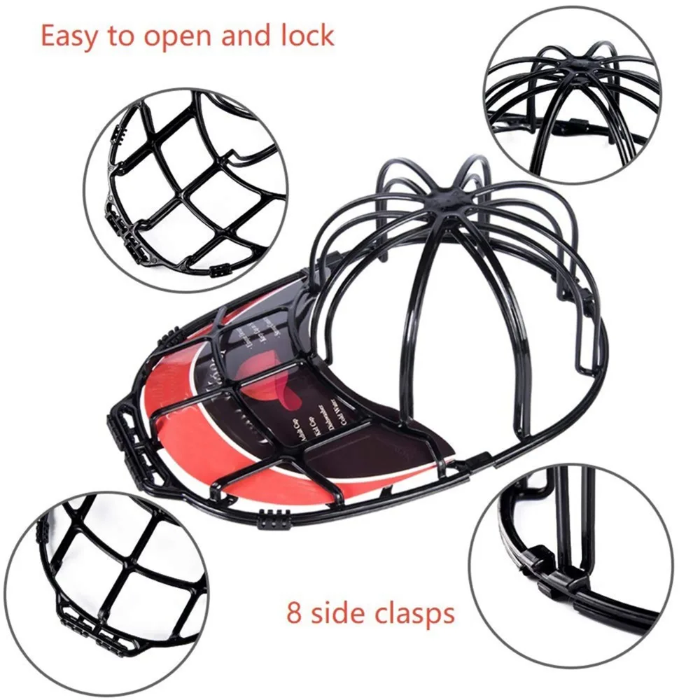 NEW 1PC Hat Washer Baseball Hat Cleaner Cap Washer Hat Washing Cage Holder Frame for Washing Machine Hat Washing Rack