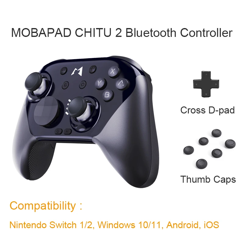MOBAPAD CHITU 2 HD mechanische gamecontroller voor Nintendo Switch 1/2, PC, Android, iOS met TMR Glide Sticks Gamepad - afbeelding 1