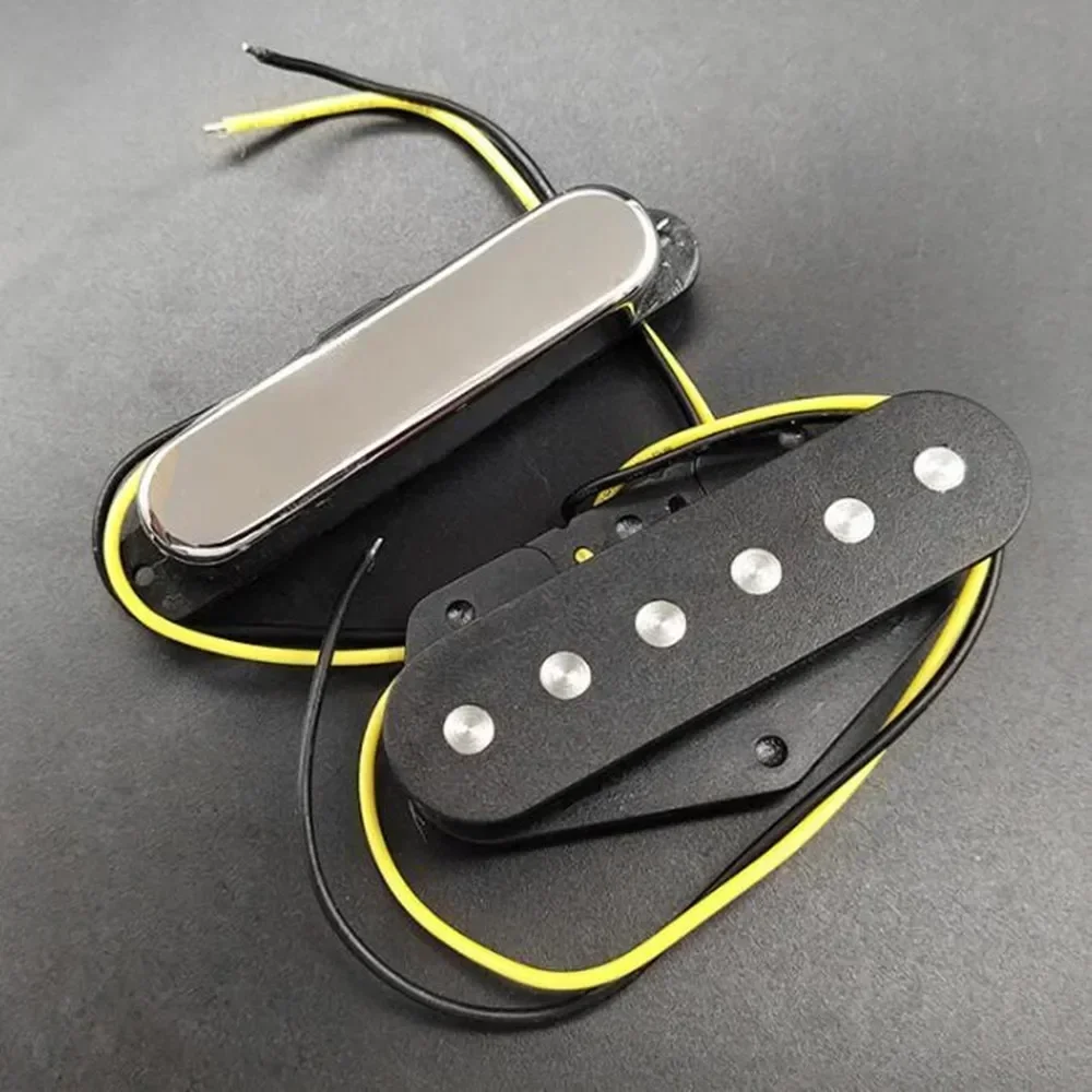 1 Set Single Coil Tele Guitar Neck / Bridge Pickup Guitar Bridge Neck Position 4-Wires For Electric Guitar Tool Parts