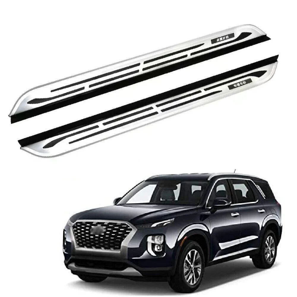 Fits for 2019 2020 2021 2022 Hyundai Palisade Side Step Pedal Running Boards Nerf Bar