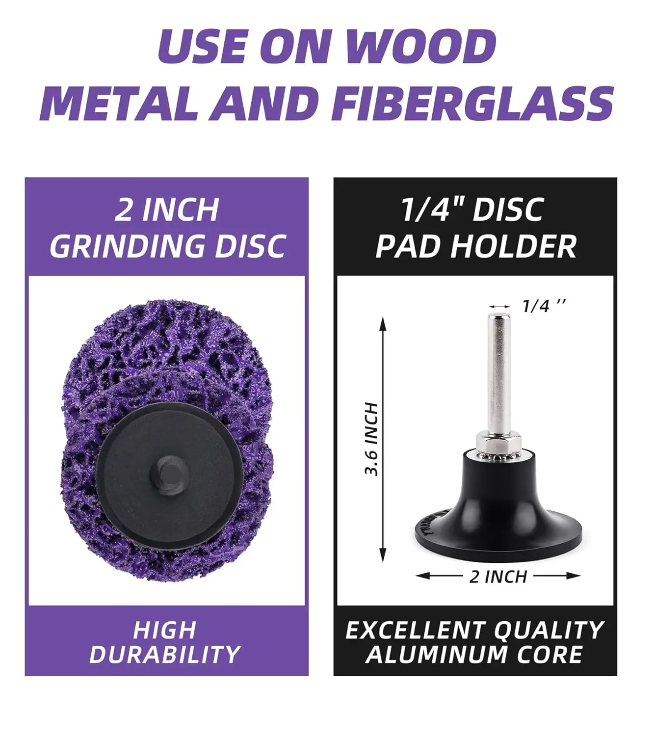 SI FANG 11/16pcs Quick Change 2-Inch Easy Strip Drill Strip Wheel Discs 1/4 Inch Grinding Attachments for Die Grinder Clean Work