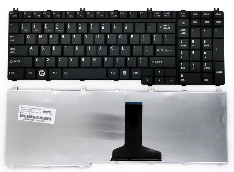 Новая клавиатура US для Toshiba A500 X505 L350 L500 X500 X300 A505 A505D F501 L535 P200 P300 P305 P205 P500 P505