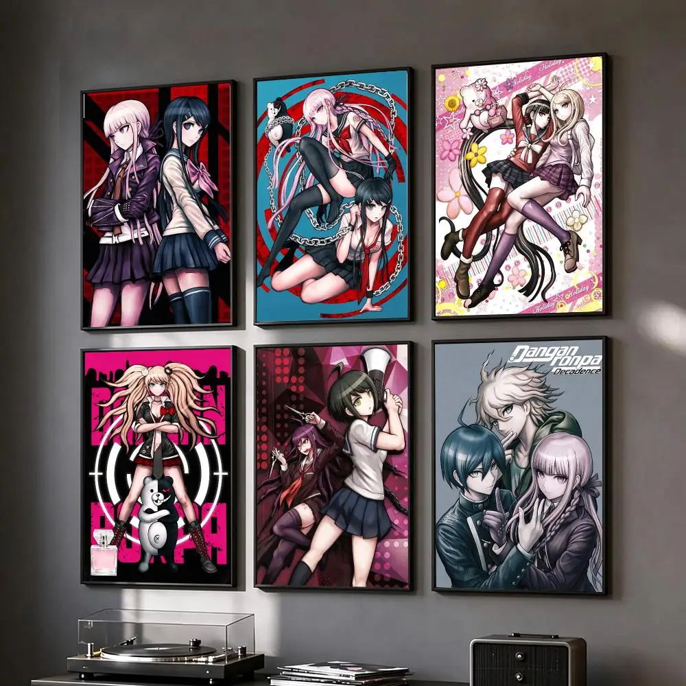 game Danganronpa Poster Poster HD Printing Vintage Luxe Home Decor Wall Art for the Living Rooms Entryways Gift
