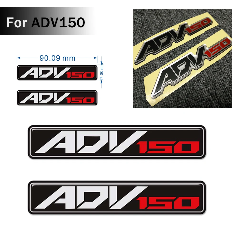 

For Honda ADV 150 ADV150 Motorcycle Decals Stickers Emblem Badge Raised Tank Pad Adventure