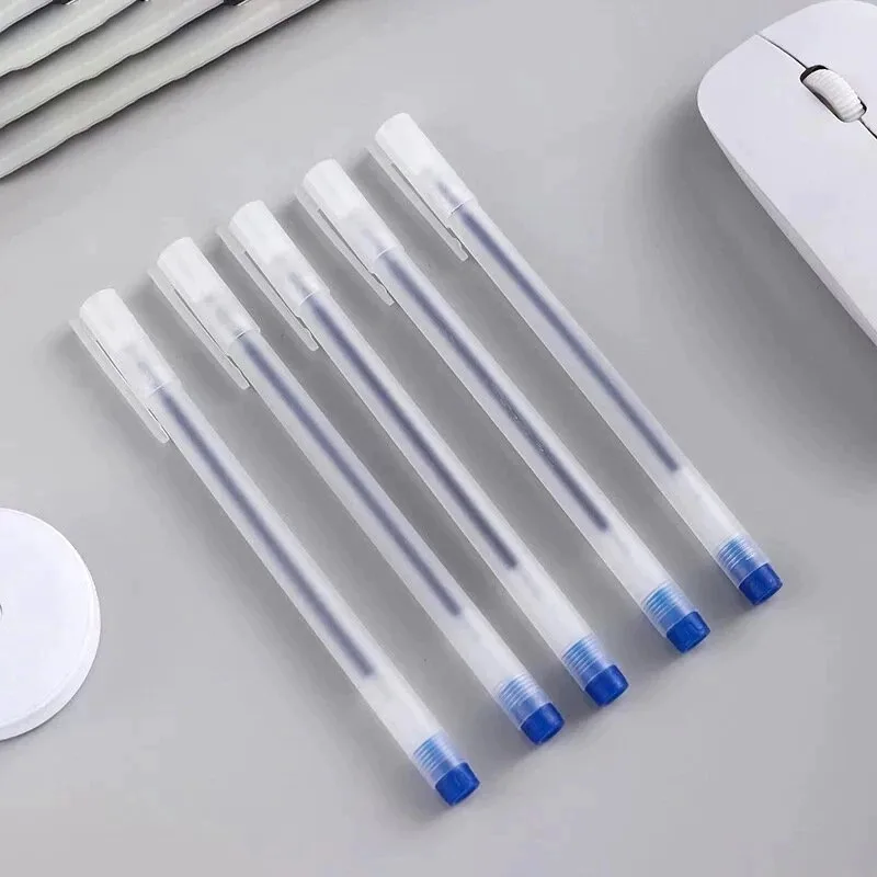 1/10 Pcs Extra Fine Gel Pen 0.5mm Write Examination Black Pen Blue Red Students Office Stationery Carbon for Business