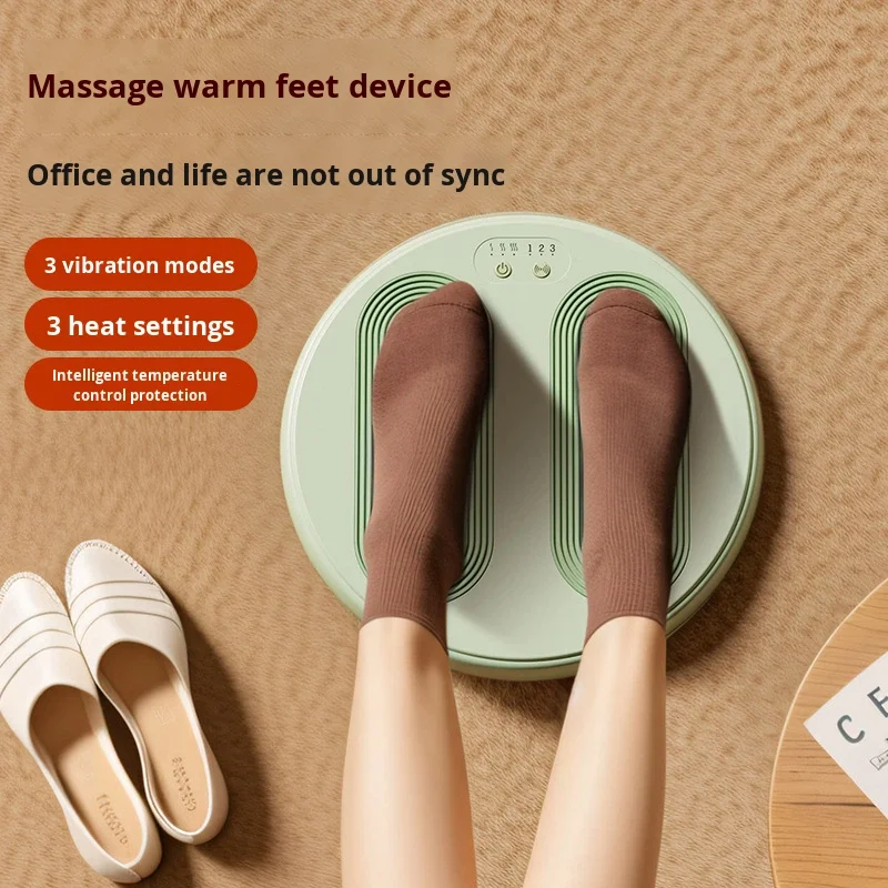 Winter Foot Warmer Massager Heating Pad with 3 Vibration Modes 3 Heating Levels Intelligent Temperature Control USB Powered