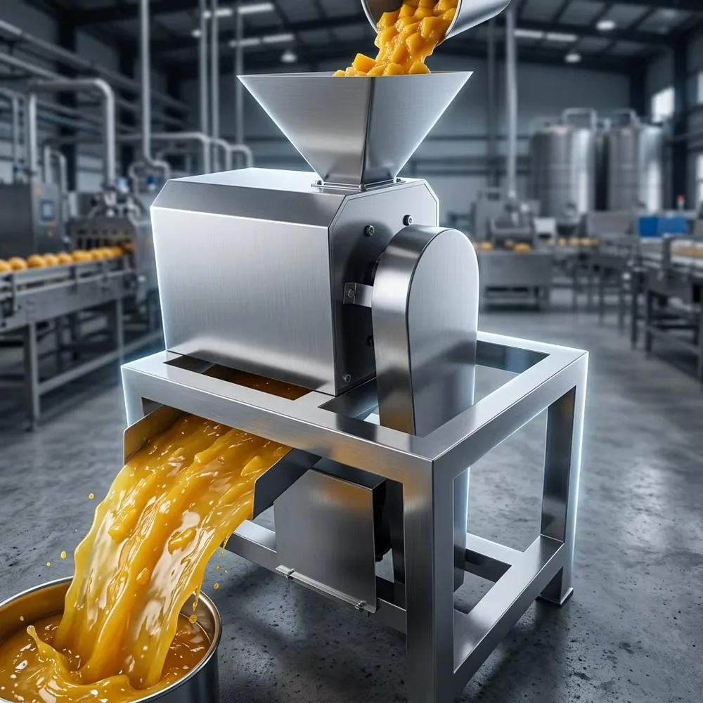 Commercial Mango Pulp Juice Machine High Efficiency Fruit Pulper Pulping Machine for Mango Puree Mass Production System