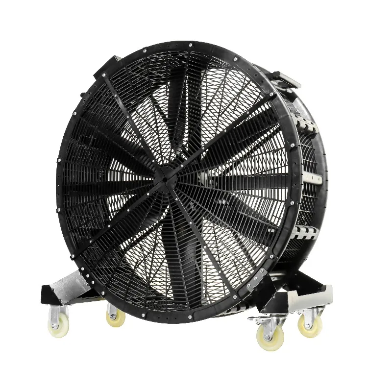 

Powerful 4-Wheel Axial Flow Floor Fan 1m/1.25m/1.5m High-Performance Commercial Use Large Round Fan Big Mobile Fan