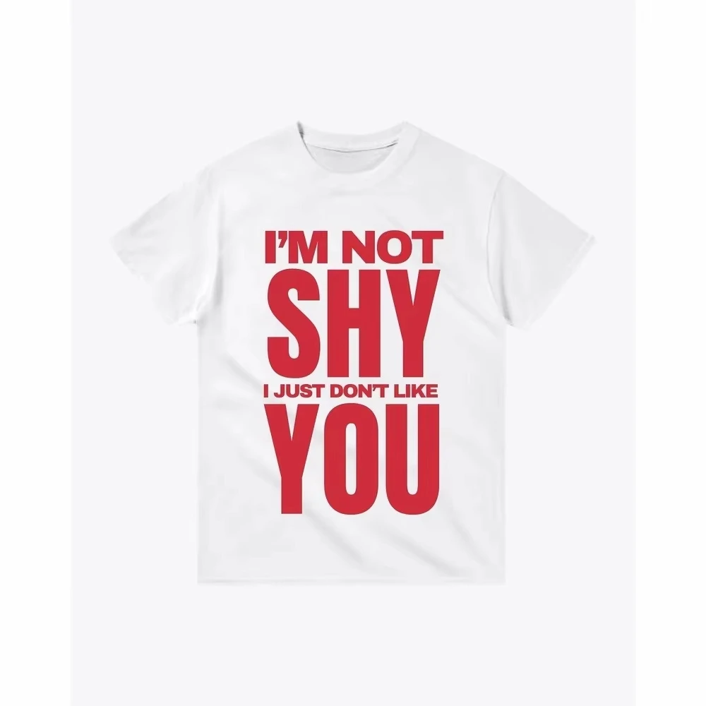 Graphic Printed Oversized Unisex T-shirt Streetwear Trendy Cotton New Model personality Clothes Y2k Short high quality Couples