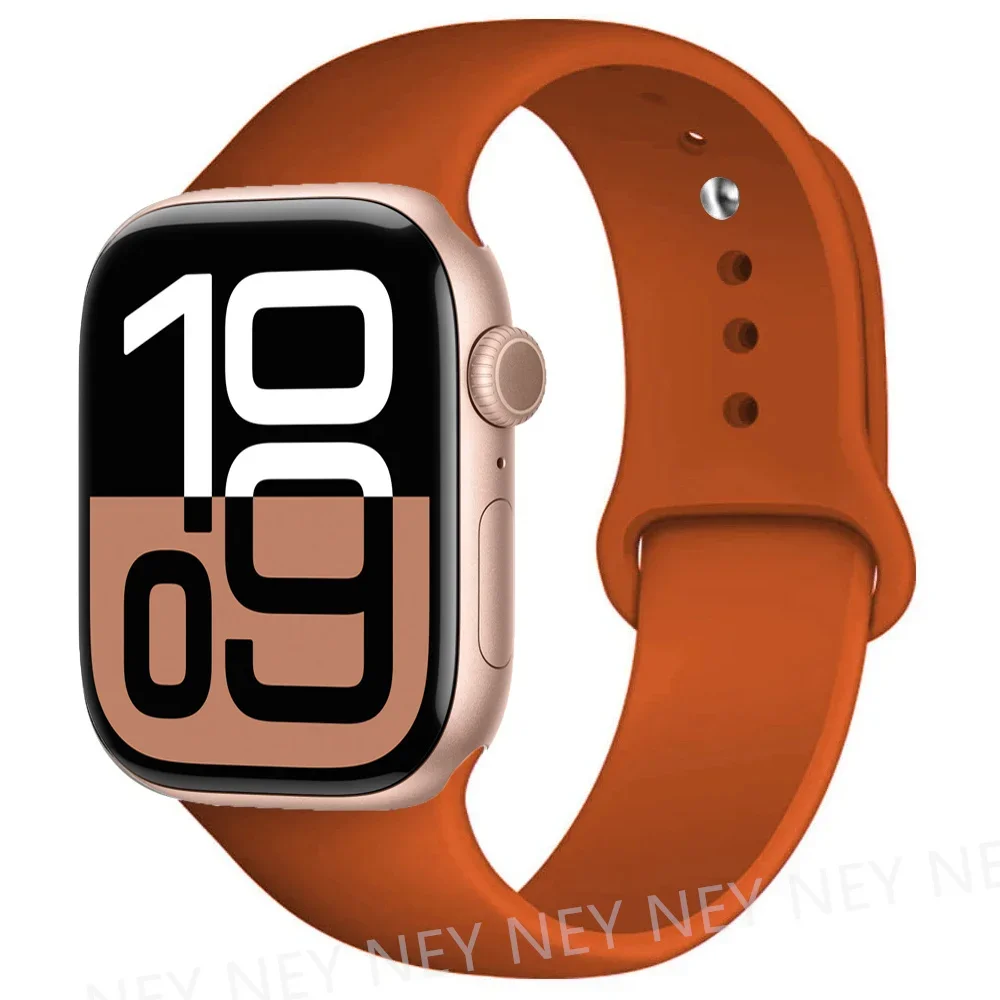 Siliconen band voor Apple Watch-banden 45 mm 44 mm 40 mm 41 mm 42 mm-46 mm sportarmband iwatch-serie 8 7 6 5 4 3 SE 9 10 Ultra 2 49 mm