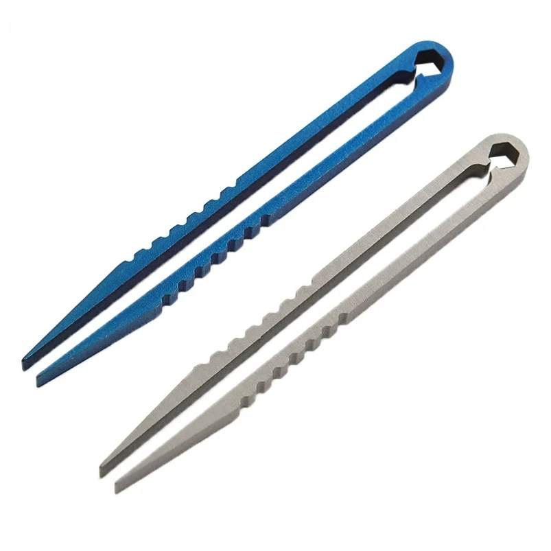 

Titanium TC4 Clip Tweezers Pick Up Clamping EDC Multipurpose Gadget Professional Outdoor Tool Camping Supplies