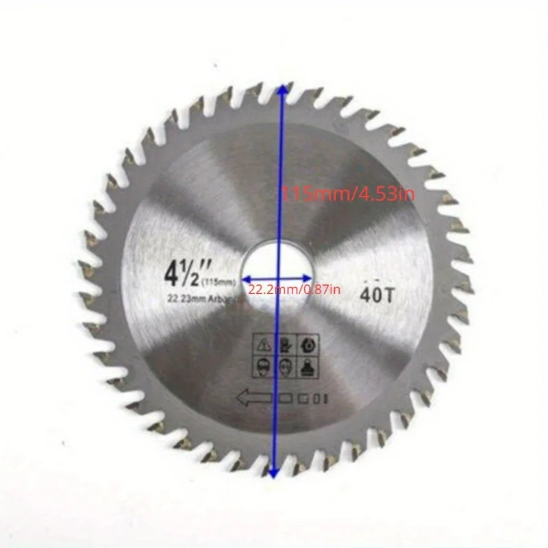 1Pc Exquisite 4.5 Inch Metal Circular Saw Blade for Woodworking Efficient Rotary Cutting Disc Perfect for Precision Cuts