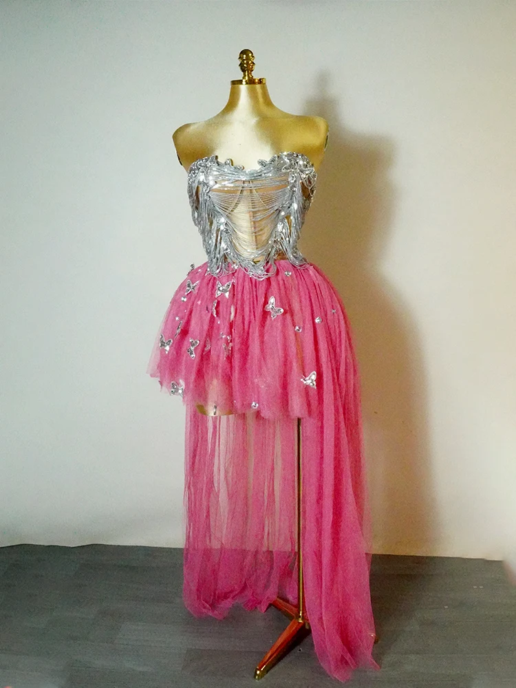 

Показ мод, комплекты из двух предметов с бабочками и бриллиантами, вечерняя свадебная вечеринка, клубный наряд на день рождения, празднование танцовщицы, сцена трансвеститов