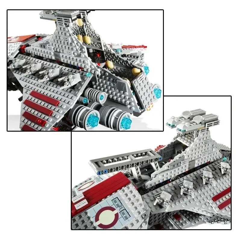 1218 PCS Set Republic Cruiser Model Compatible with Spaceship Building Block Children's Toys8039 19077 05042 81044 Venator-Class