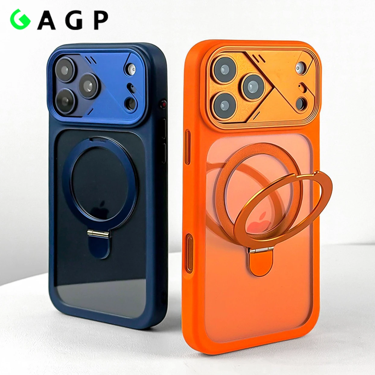 

for iphone 17 pro max Case Luxury for Magsafe Bracket Holder Magnetic Case For iPhone Air 16 15 17 Pro Max Transparent Cover