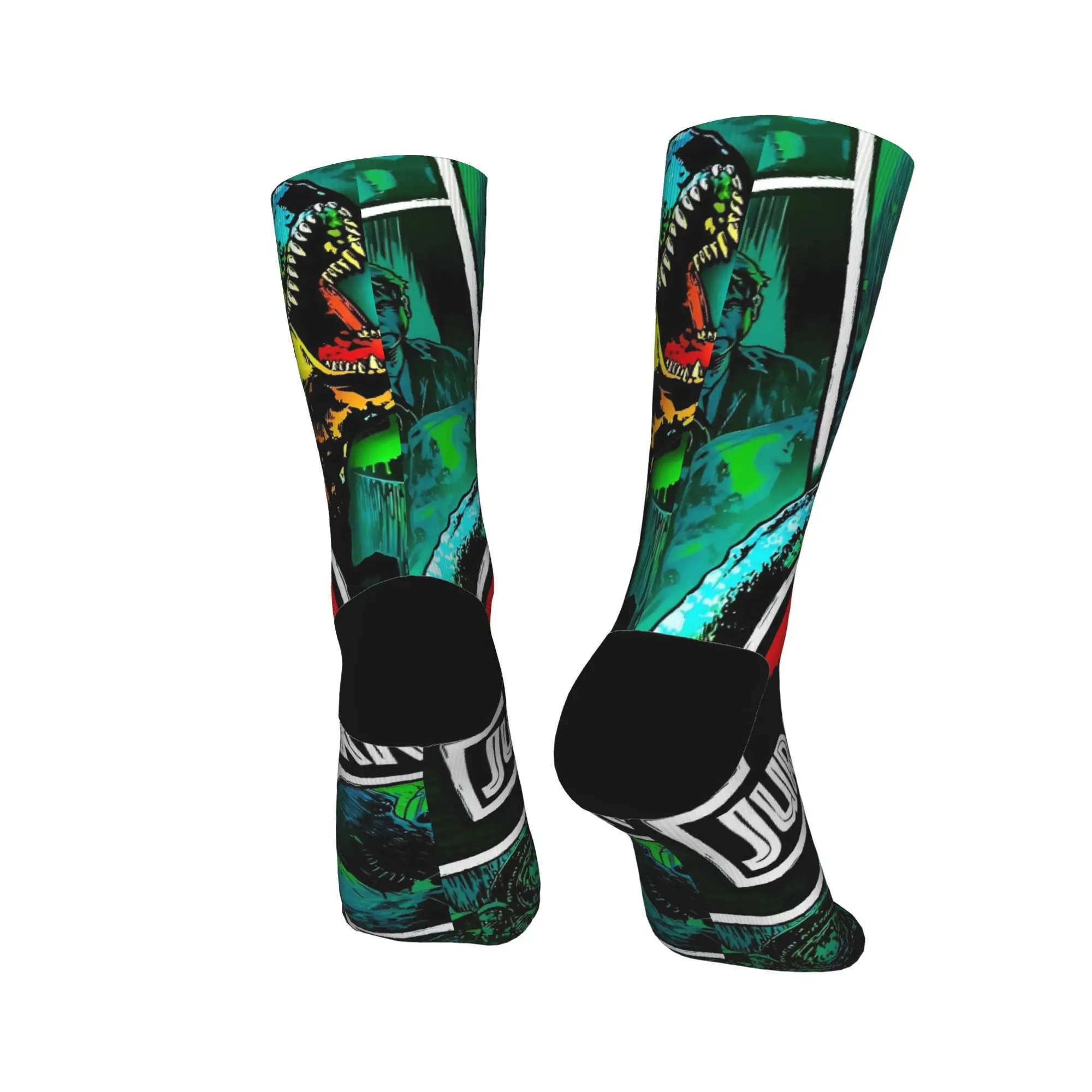 العالم الجوراسي ولادة جديدة سبينوصور لقاء جوارب المضادة للانزلاق جوارب ناعمة الخريف القوطية المطبوعة جوارب رياضية في الهواء الطلق