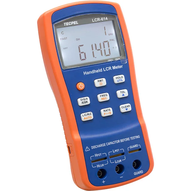 Premium Quality TECPEL Made in Taiwan 10Khz-40000 Count High Precision 0.25% Accuracy Digital LCR Meter 1 Year Warranty