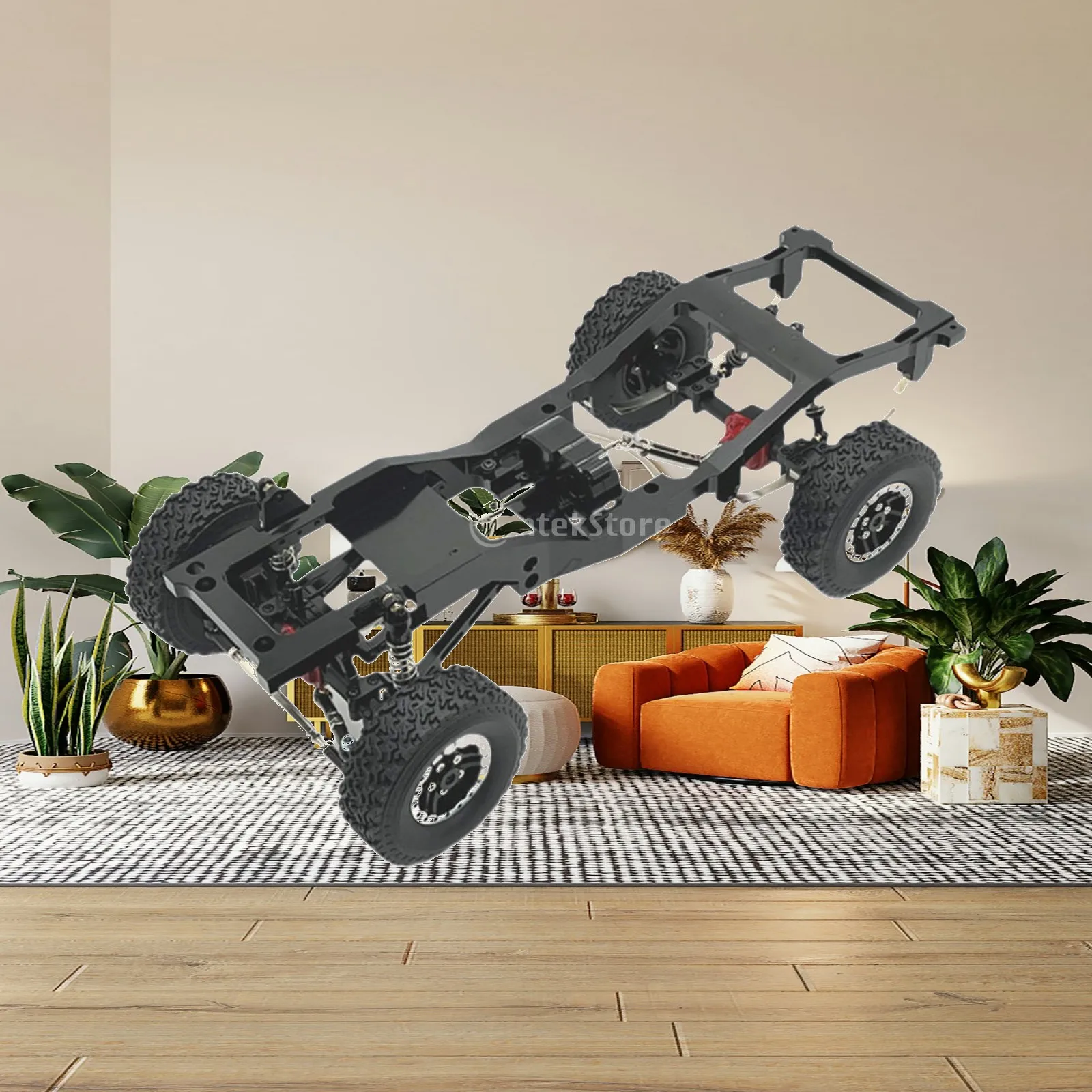 1/12 RC Car Parts RC Car Supplies Sturdy DIY Accessory Easy to Install Car Chassis Replacement Upgrade for MN82 LC79 RC Truck