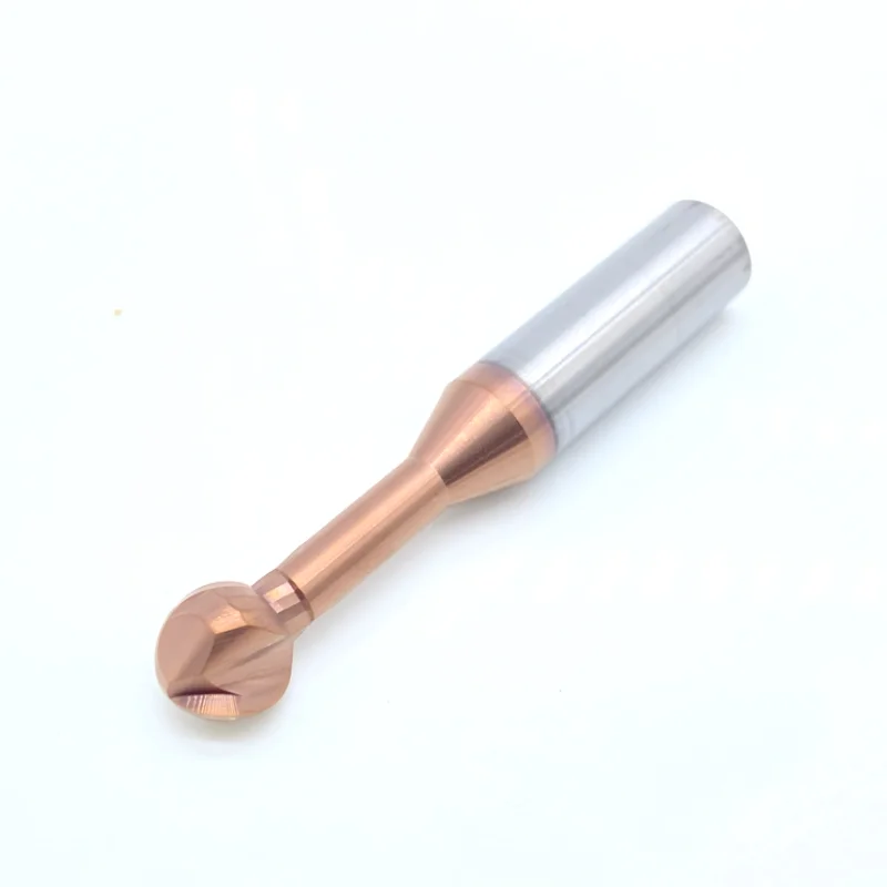 HRC55 CJ Ball T-Shaped Arch Milling Cutter Lollipop End Mill Ball Slot Endmill Solid Carbide Cnc Cutter R6 For Steel Aluminum 3D