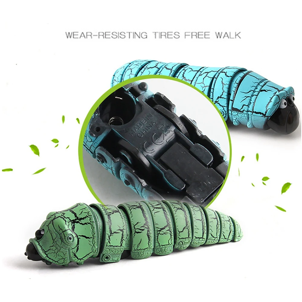 AINY-Infrared Remote Control Caterpillar Funny Rc Animal Novelty Gaggle Tricky Reptile Insect Electric