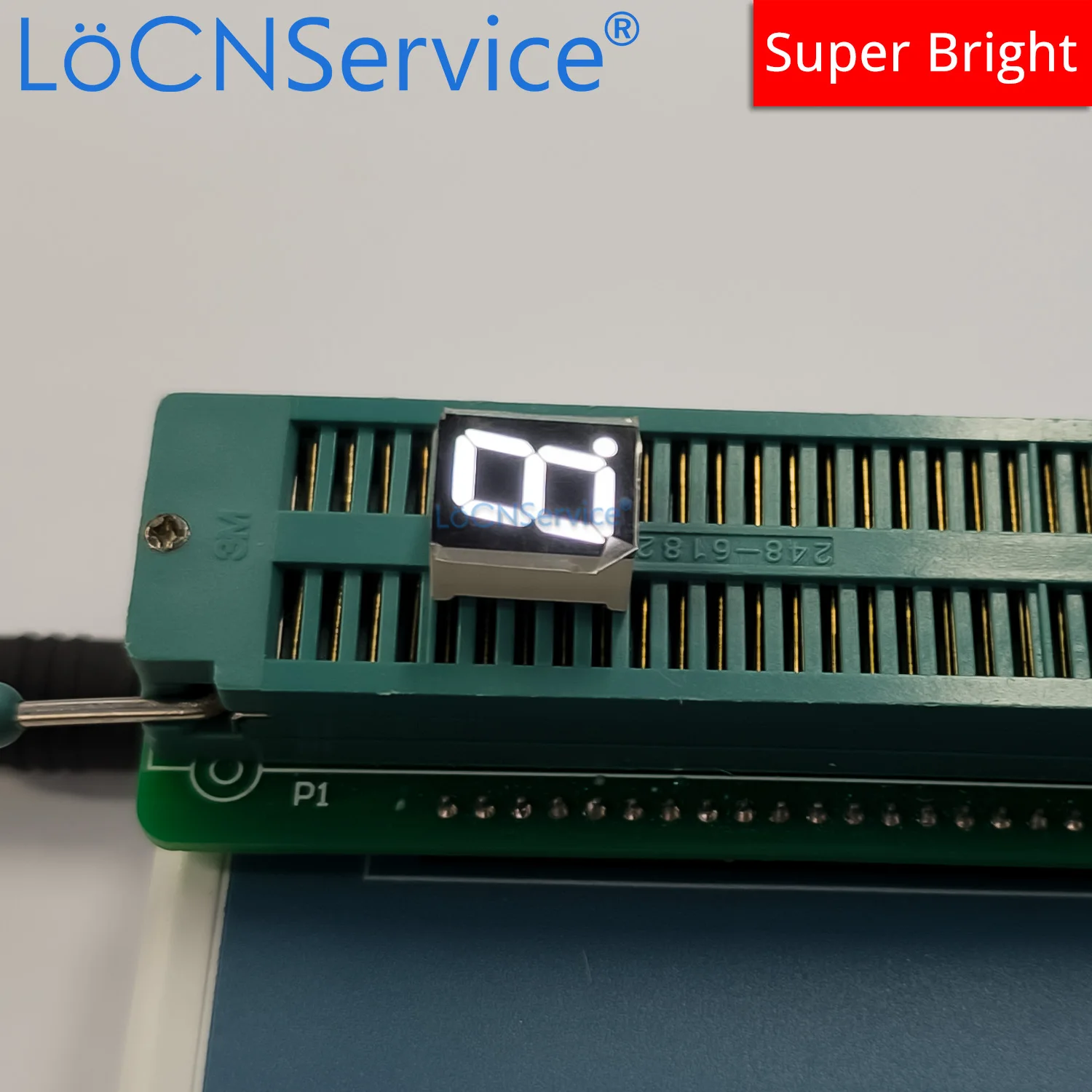 LoCNService 30PCS 0.39Inch Digital Tube LED Display 1 Bit Red Yellow Green Blue Common Anode / Cathode 7 Segment 0.39 inch