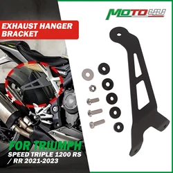 Aluminum Exhaust Hanger Bracket Muffler Exhaust Holder Motorcycle Modification For Triumph Speed Triple 1200 RS RR 2021 2022