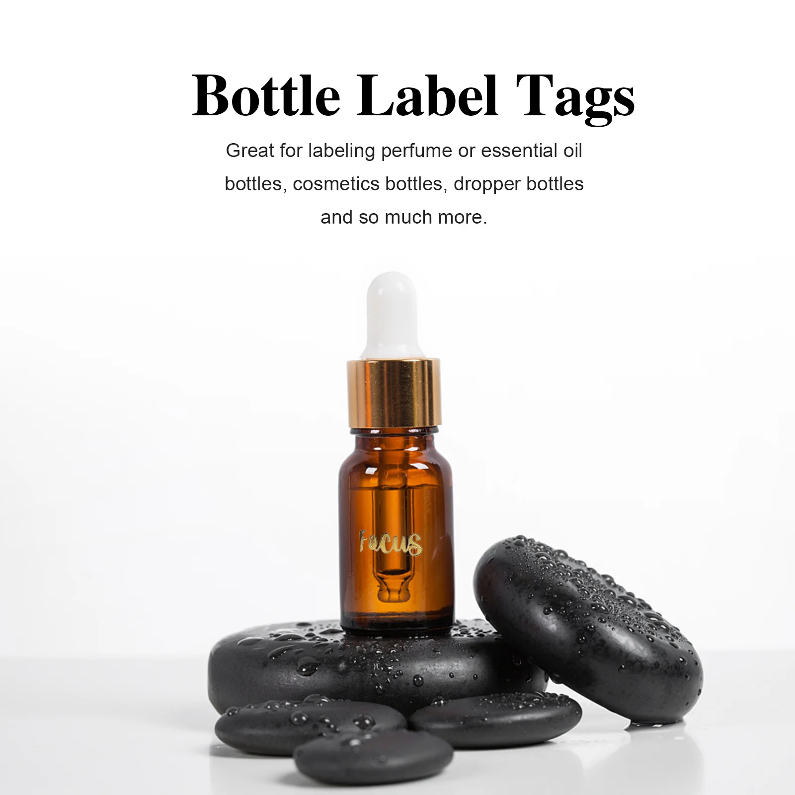 

18 Sheets Self-Adhesive Bottle Labels Stickers For Essential Oil Perfume Dropper Containers Labeling Decorations