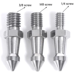 Stainless Steel Tripod Spike 1/4 3/8 M8 Inch Camera Monopod Feet Screw Fixed Shooting Replacement Photography Accessories