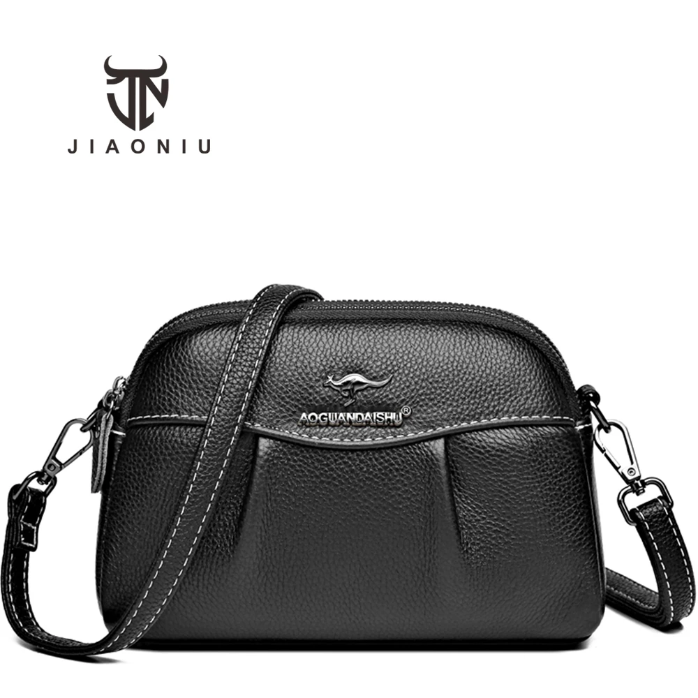 

Luxury Designer Solid Color Genuine Leather Ladies Bag Mobile Phone Purse Fashion Cowhide Women Shoulder Crossbody Bags Bolsos