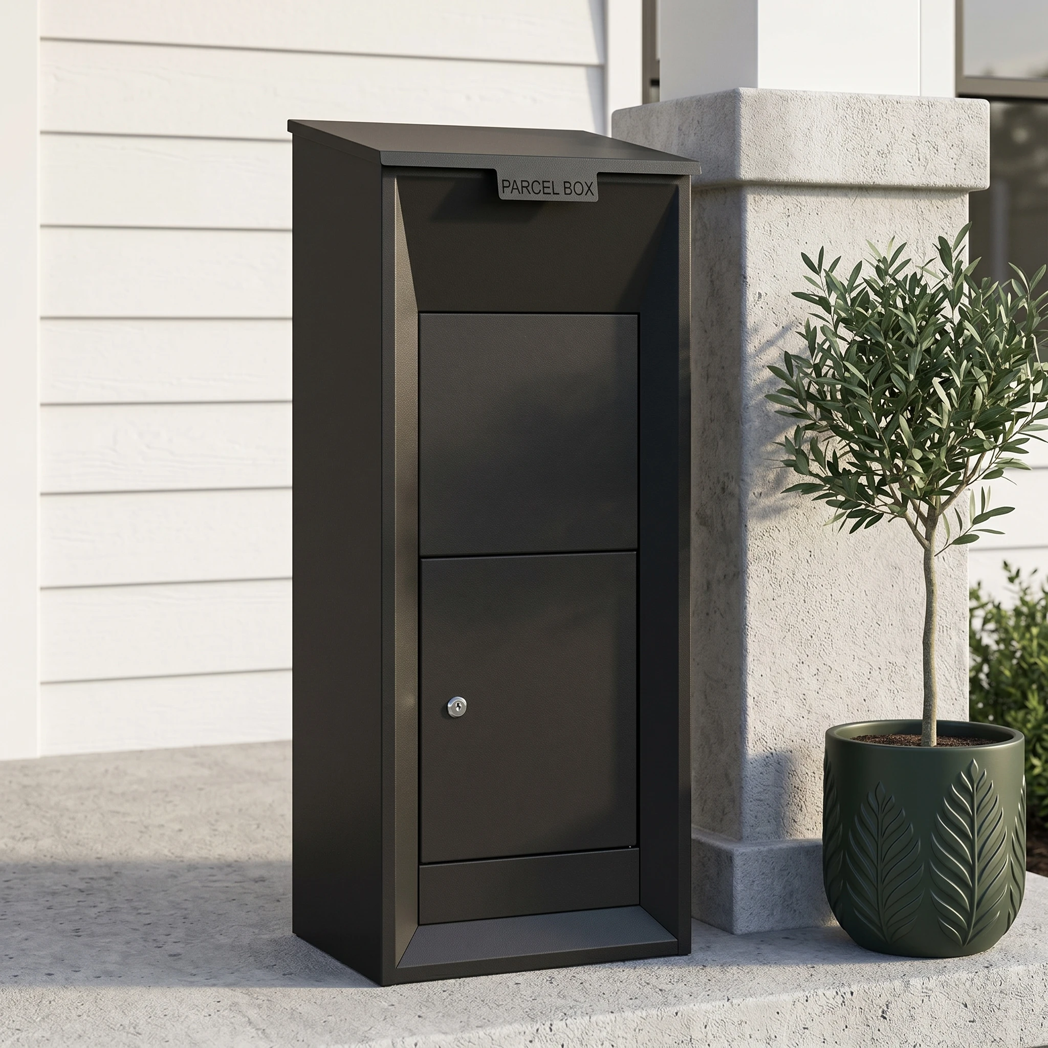 Modern Anti-Theft Mail Drop Box Galvanized Sheet Commercial Residential Mailbox for Apartment Use