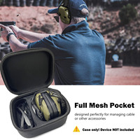 Hard Storage Travel Case for Electronic Shooting Earmuffs Compatible Impact Hearing Protection Shooter Safety Eyewear Glasses