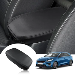 RUIYA Car Central Control Armrest Cover Pad for Ceed SW GT Proceed / Xceed GT SW Armrest Container Pad Auto Interior Accessories