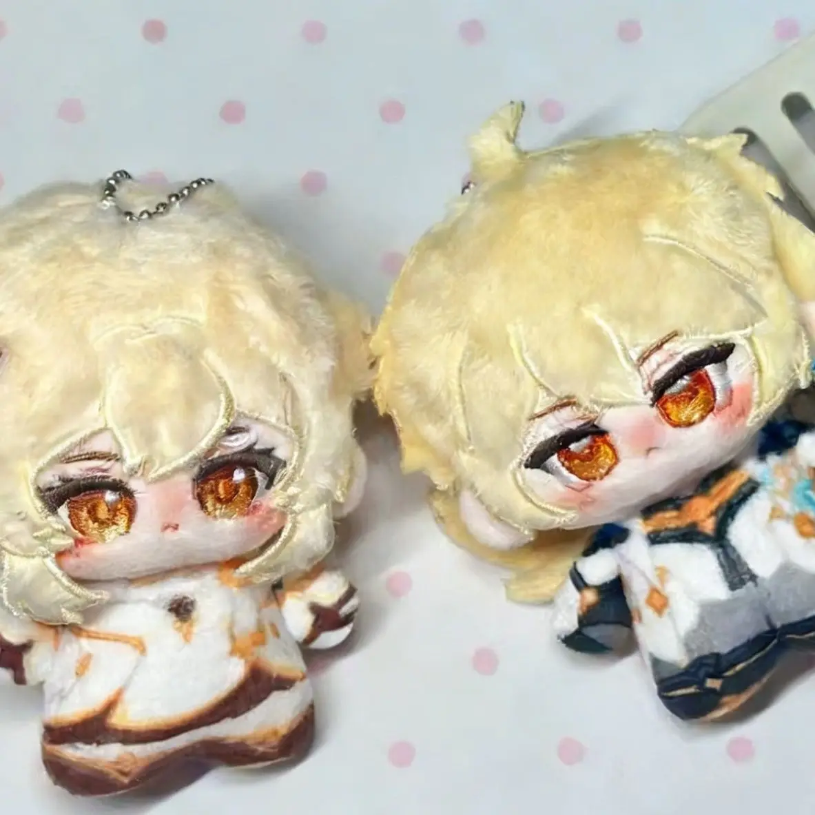 

Genshin Impact Aether Lumine 10cm Game Anime Figure Idol Plushies Pillows Birthday Lie on Your Pillow Mascot Student Gift Kawaii