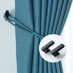 1pc Retro Practical Mounted Metal Hooks Modern Curtain Tieback Curtain Hooks Wall Hanger Curtain Holder Home Decor Accessories