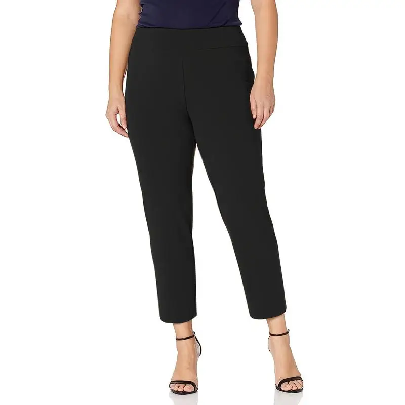 

2026 Women’s Plus Size Black Stretch Skinny Trousers Commute Wear