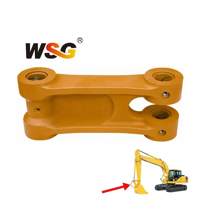 WSG Original Size Excavator Spare Parts Bucket Connecting Rod YC135 Support Arm Excavator H Link Buckets