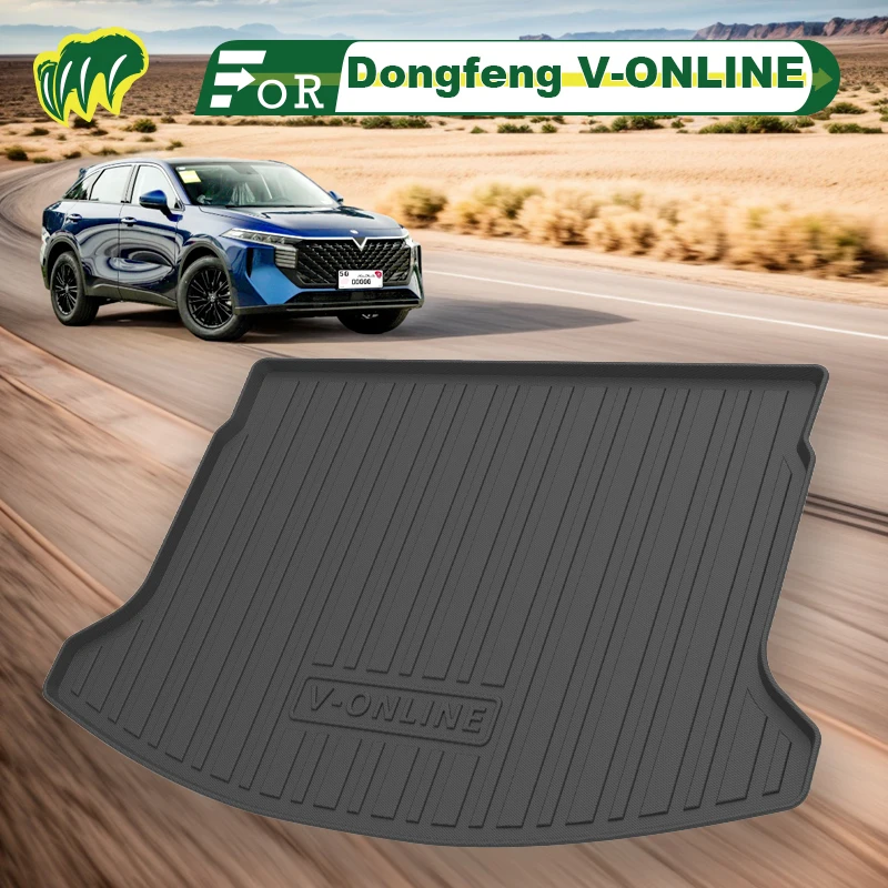 For Dongfeng V-ONLINE 2021 2022 2020-2024 Custom Fit Car Trunk Mat All Season Cargo Mat 3D Shaped Laser Measured Trunk Liners