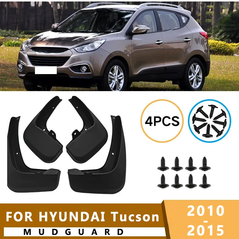 

Mud Flaps Fit for HYUNDAI Tucson Ix35 2010-2015 2011 2012 2013 Mudguards Tire Fenders Splash Proof Accessories Wheel Guards 4ps