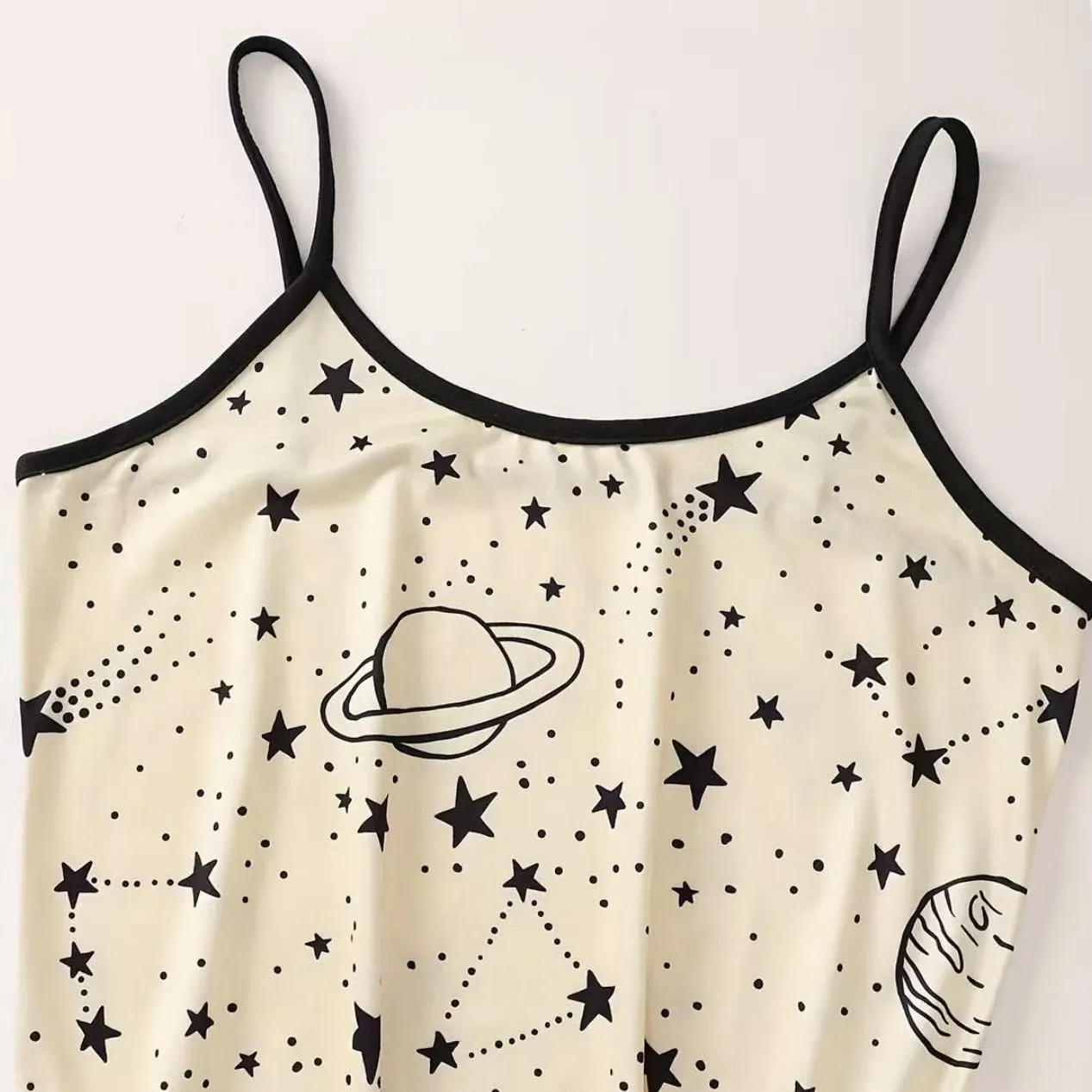 Women Pajama Lady Summer NightDress Slim Fit Mid-Length Homewear Girls Students Sleepwear Camisole Nightdress Home Dress Pajama